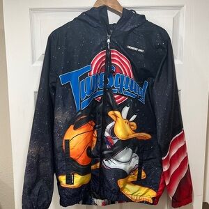 Members Only Space Jam hooded zip up jacket